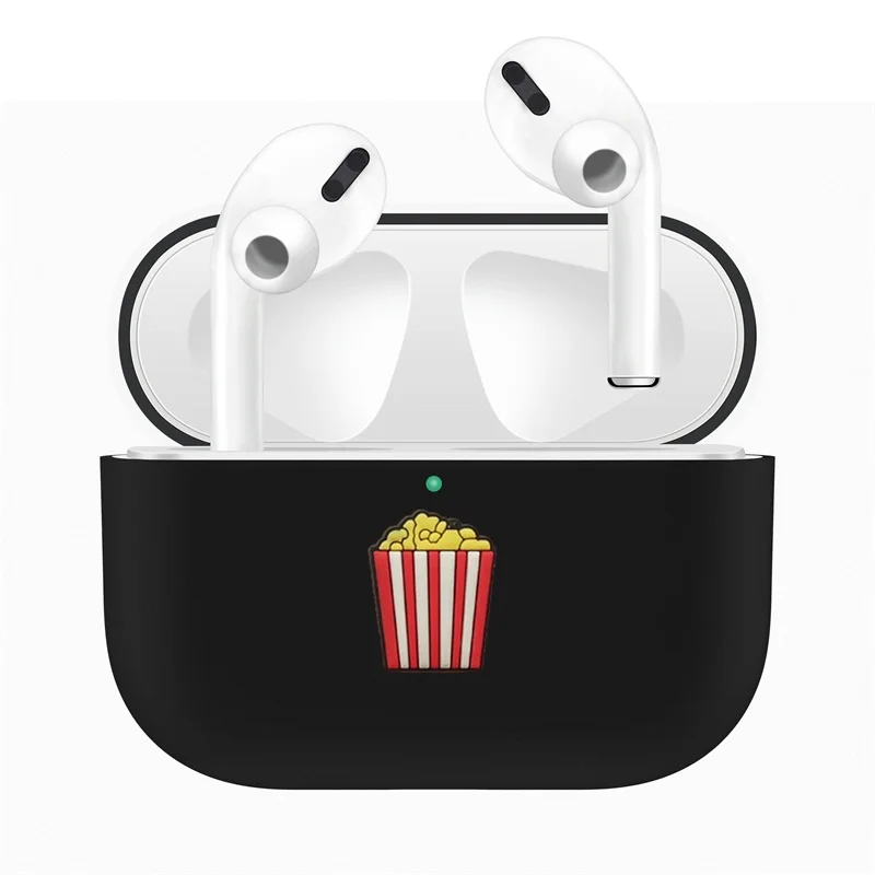 Black 12 Для Apple AirPods Pro Чехол для замены ТПУ милый защитный чехол для AirPods 3 беспроводной Bluetooth наушники протектор рукав - Color: Black 12