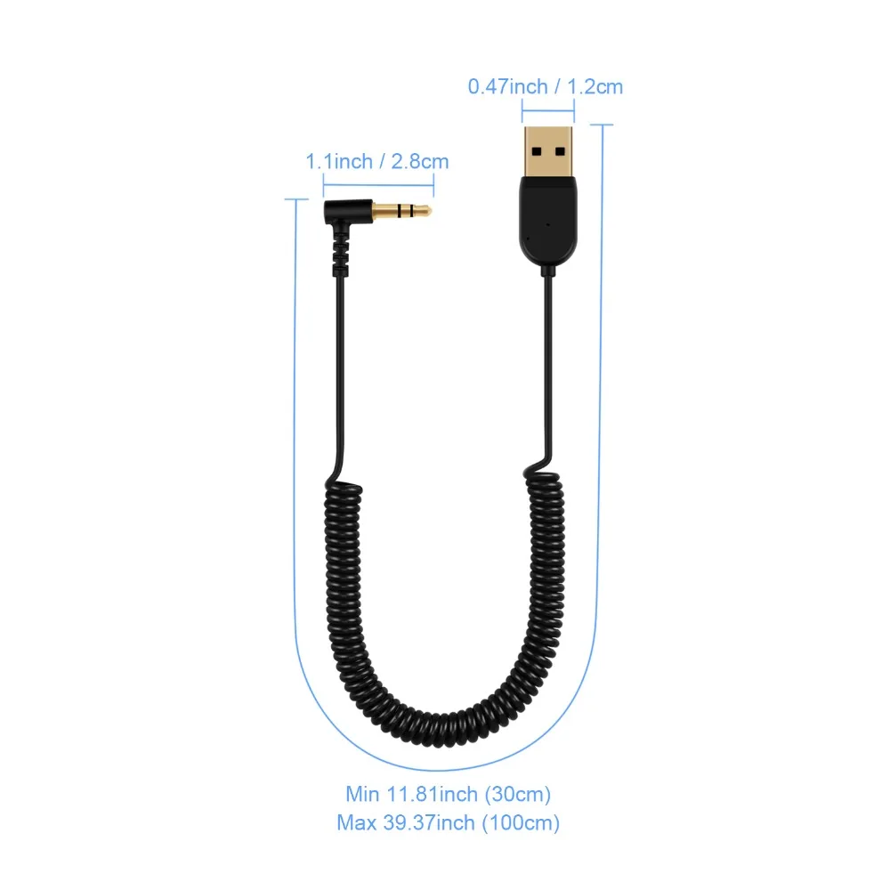 5,0 Bluetooth адаптер Mini USB 2,0 CSR регулируемый приемник адаптер для автомобильного динамика AUX интерфейс динамик с 3,5 штекерным кабелем