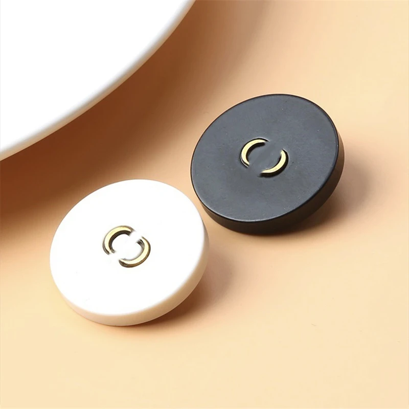 

Fashion Balck CD Buttons for Coat Embellishments for Clothing Snaps for Clothes Sewing Material Sewing Accessories Blouse Button