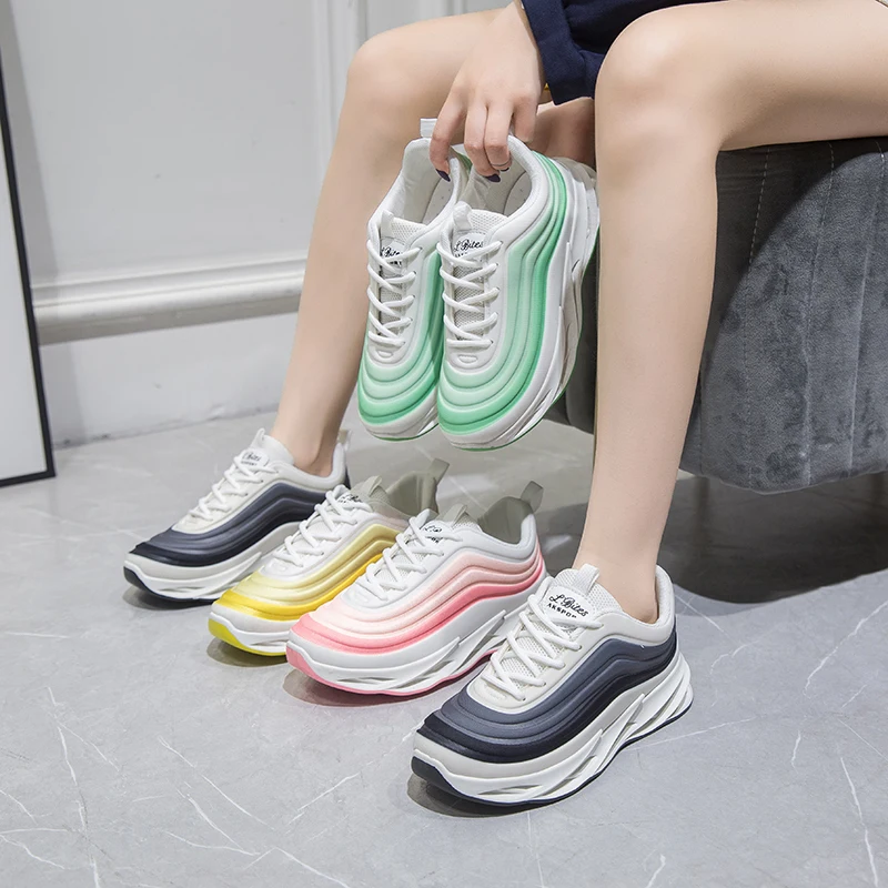 

Spring and summer candy color women's shoes 2020 mesh sponge cake daddy new sports shoes thick bottom shoes casual shoes Z591