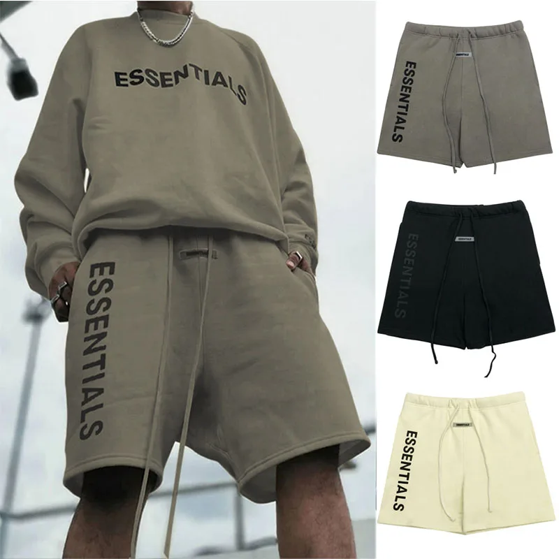 

21SS Summer Fashion Shorts Men's Pure Cotton Essentials Five Point Pants Casual Men's Printed Pants Street Hip Hop Sweatpants