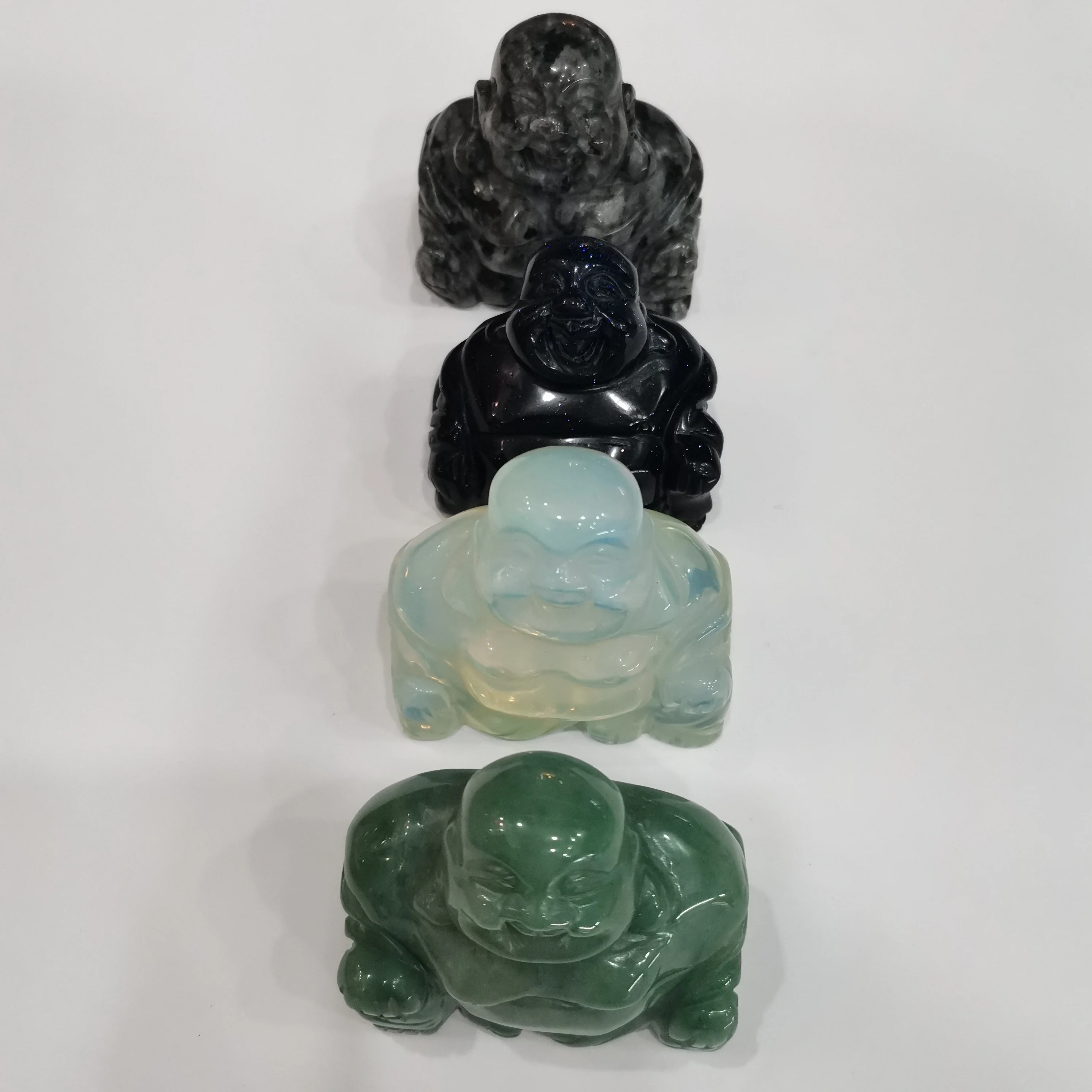 Натуральный искусственный Голубой песок авантюрин нефрит ручная работа город