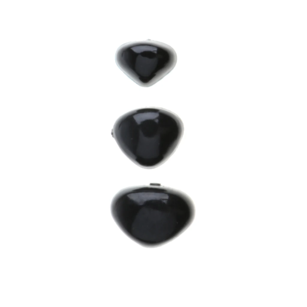 

100 Pieces Black Doll Nose Safety Noses Teddy Nose, Durable &