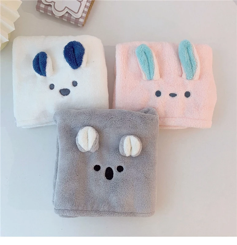 

Microfiber Towel Hair Dry Quick Drying Womens Girls Towel Quick Dry Hair Hat Cap for Man Tools Turban Head Wrap Bathing Tools