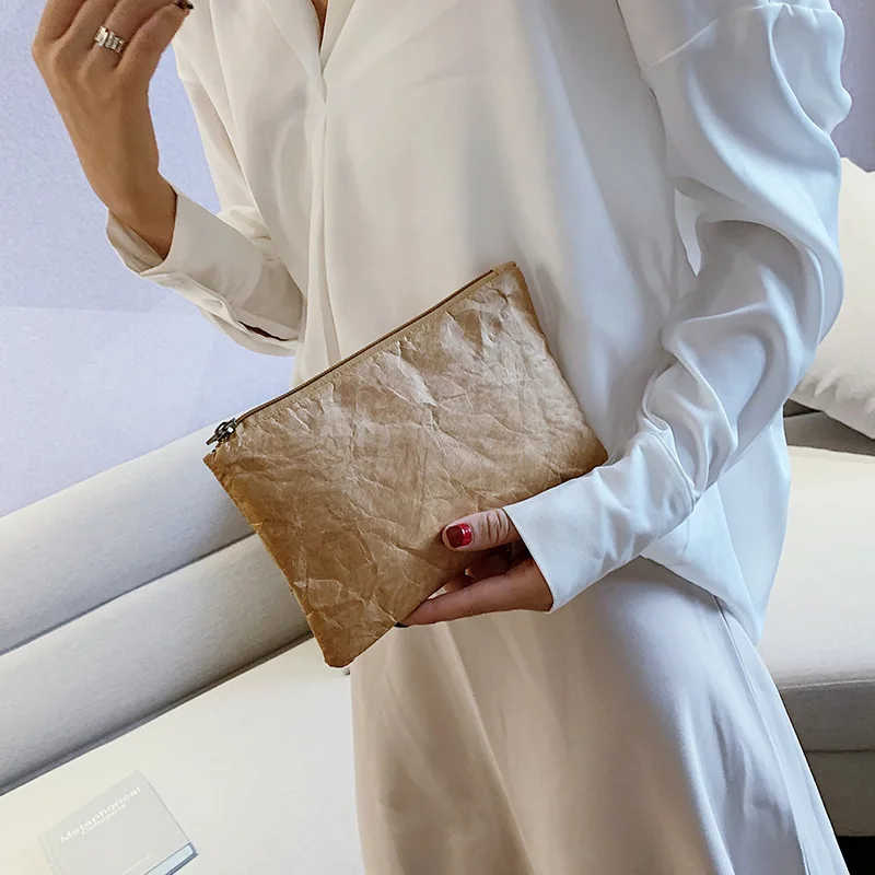 

Retro Eco-Friendly Clutch Female Simple Solid Color Purse Women Makeup Bag Female Coin Bag Earphone Bag Clutch Dropshipping