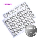 Кнопочная батарейка LR1130 LR 1000 1130 в, 1,5 AG10 V10GA L1131 SR1130W SR1130 189 LR54 SR54, Щелочная батарейка для часов, 389 шт.