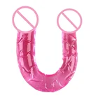 Гибкий гелевый двойной пенис фаллоимитатор Вагина и анал двойной Дилдо для стимуляции секс-игрушки для женщин продукты для лесбийского секса Эротические игрушки