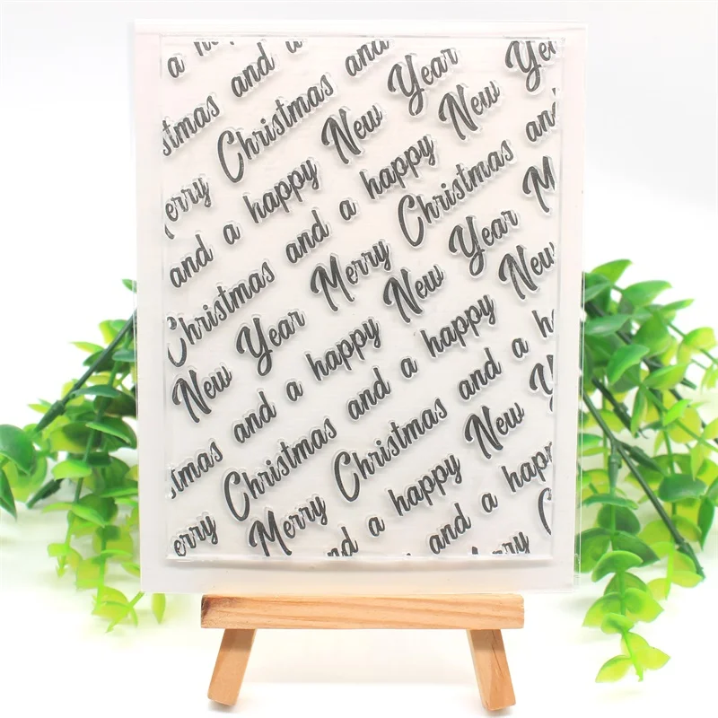 

Рождественский прозрачный силиконовый штамп для скрапбукинга/Открытки/Детские забавные декоративные принадлежности