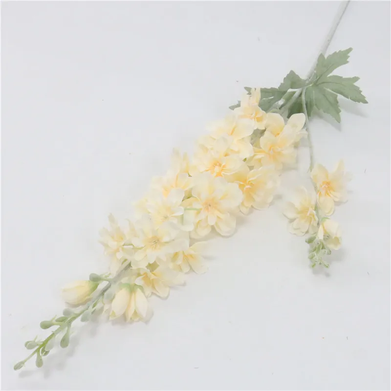 87 см фиолетовый delphinium DIY букет орхидей Шелковый гиацинт Континентальный Искусственные цветы Свадебные, домашние, вечерние, рождественские украшения - Цвет: Шампанское
