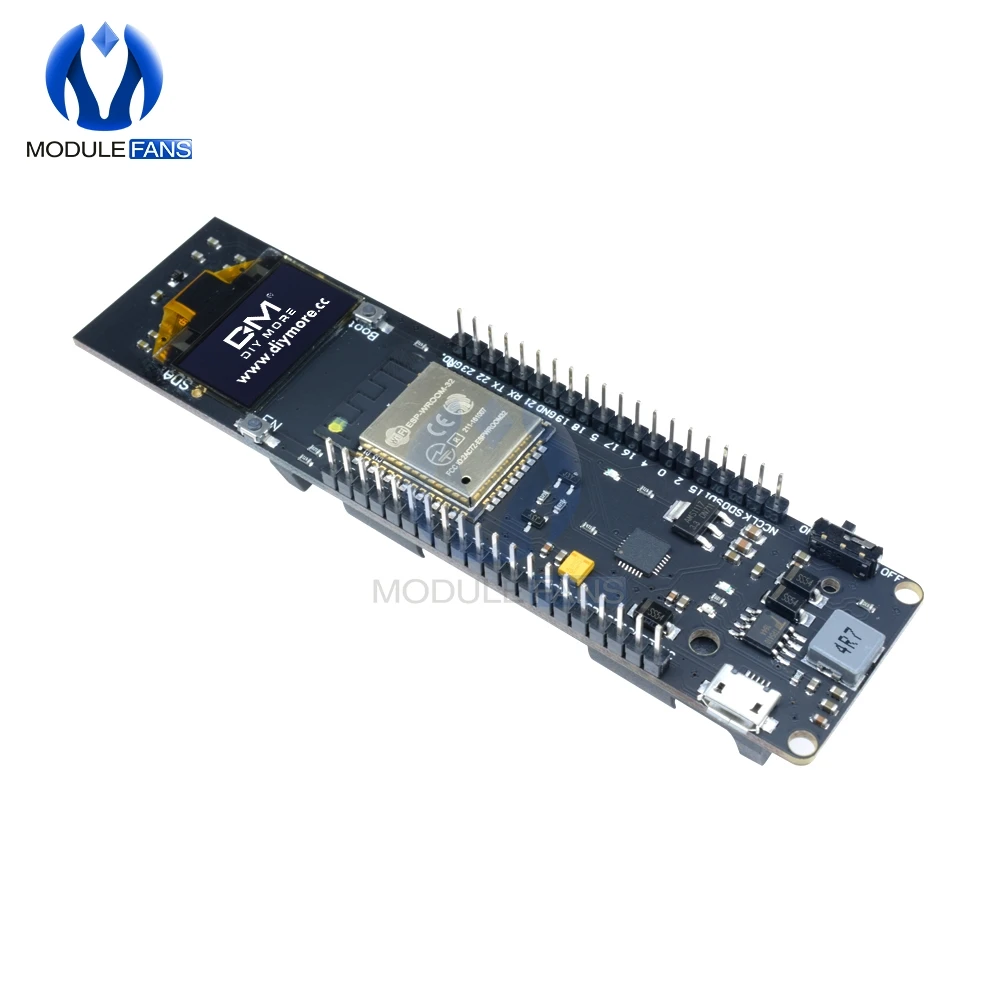 0 96 дюймов ESP32 ESP 32 ESP8266 OLED Дисплей 18650 Литий Батарея Wi Fi Bluetooth щит макетная плата CP2102