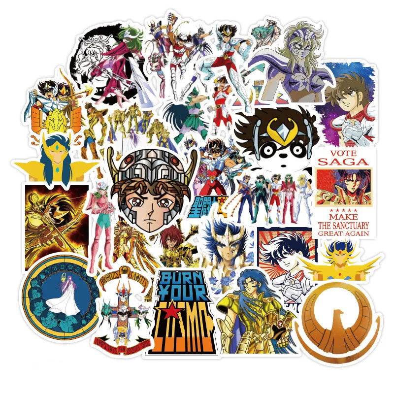 50 шт. аниме стикеры s Saint Seiya экшн для ноутбука чемодана скейтборда холодильника