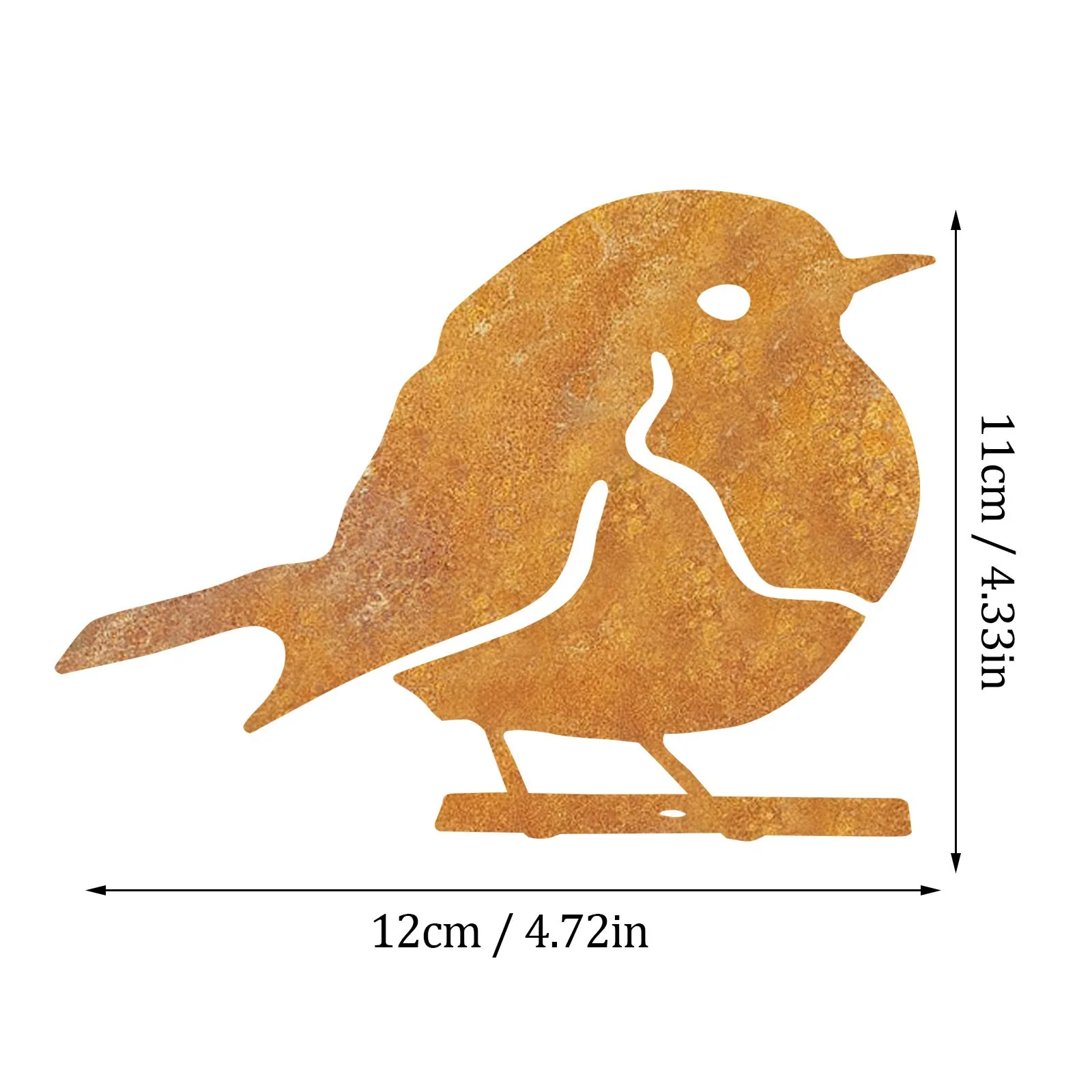 

Rustys Metal Bird-steel Robins Decoration-rusty Bird-wild Bird Art-woodland Creatures-christmas Garden Statues Ornament