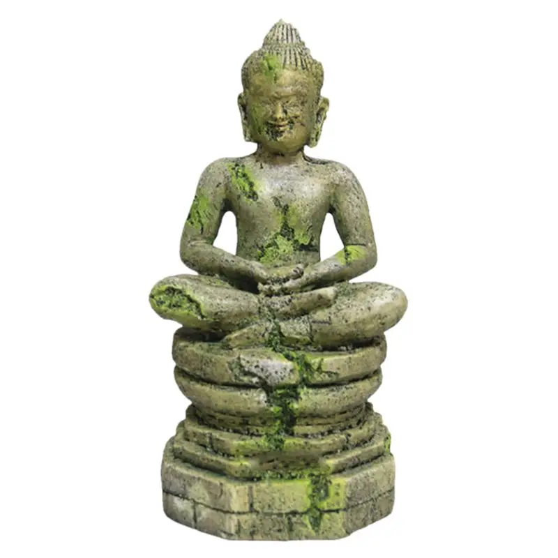 

13MA Aquarium Decoration Elephant God Shakyamuni Statue Underwater Fish Tank Landscape Ornament