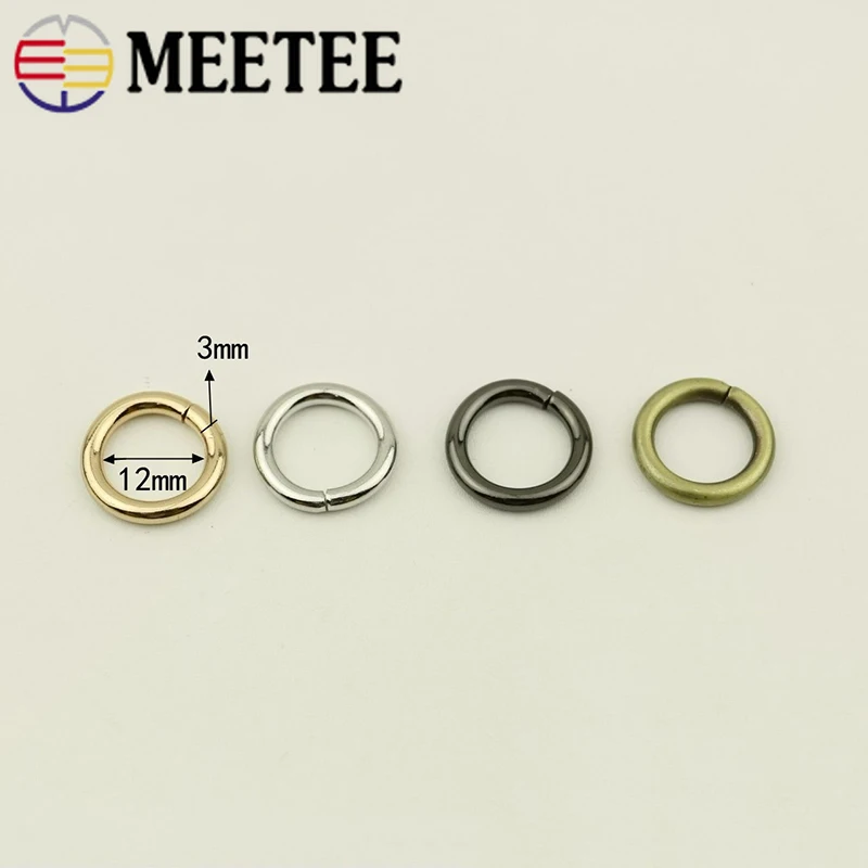 Металлические застежки-кольца 5/10 шт. воротник и сумка для собак ремень ремешок