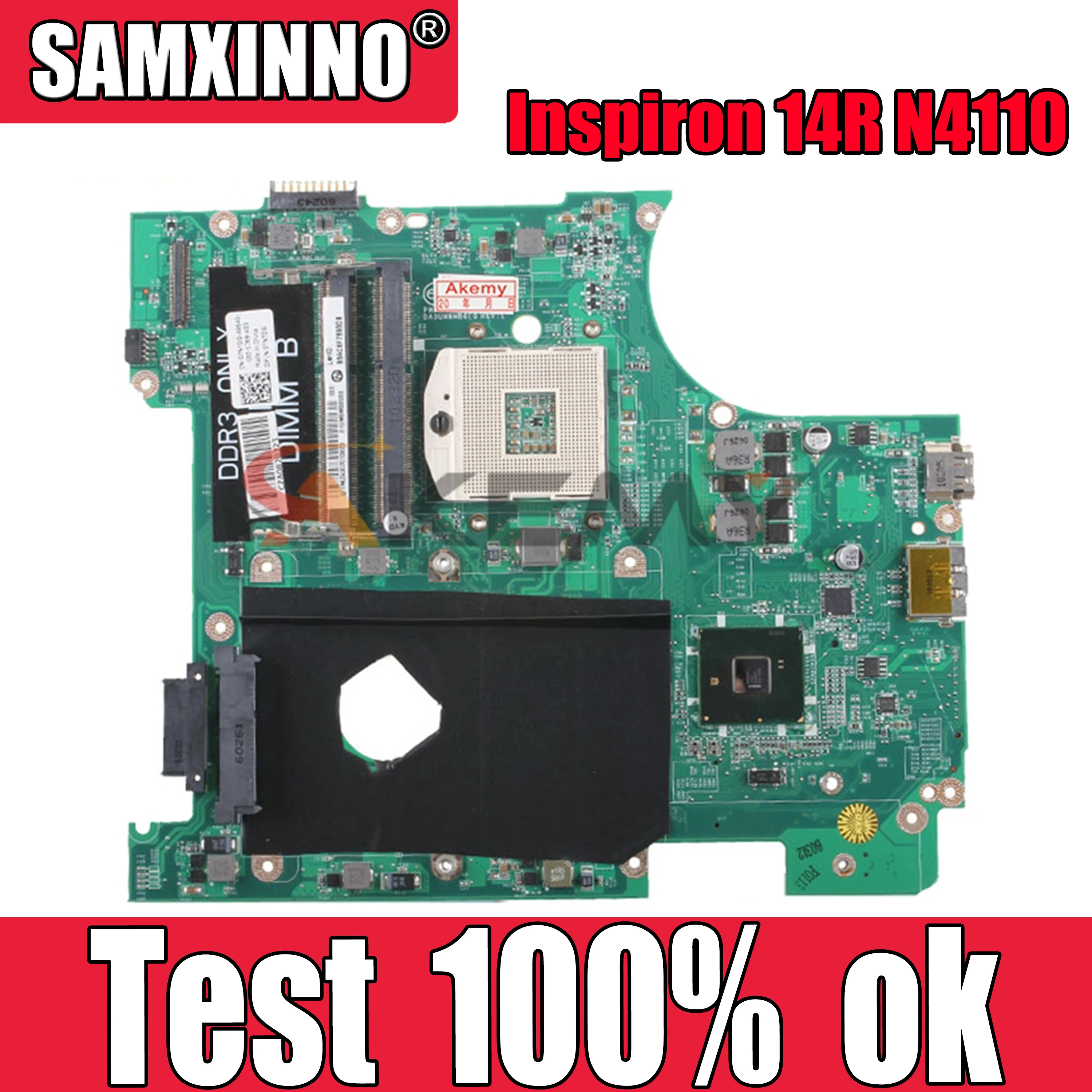 

Оригинальная материнская плата для ноутбука DELL Inspiron 14R N4110 HM67 материнская плата 0FH09V 0FH09V DA0V02MB6E1 DDR3