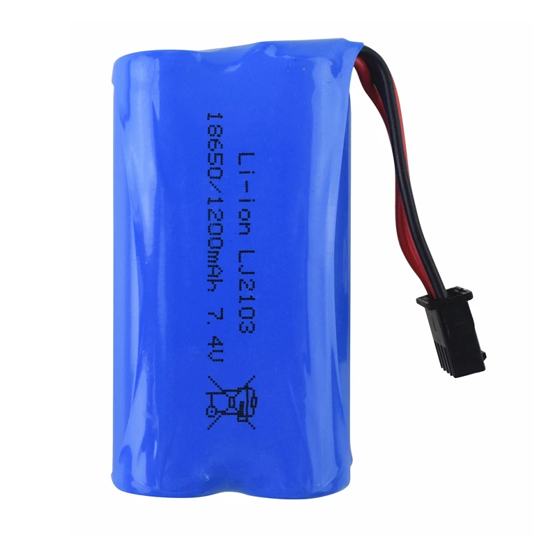 7 4 V 1200mAh литиевая батарея для EC08 Беспроводная RC лодка модель корабля автомобиля