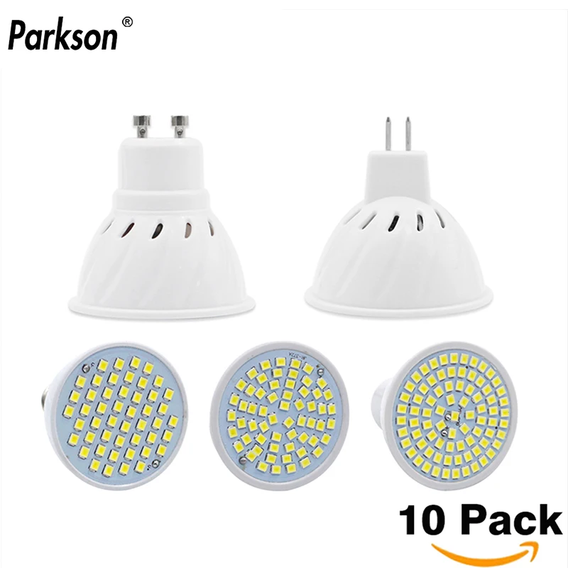 Светодиодная лампа E27 E14 GU10 MR16 SMD2835 48 60 80 220 В 10 шт./лот|Светодиодные лампы и трубки| |