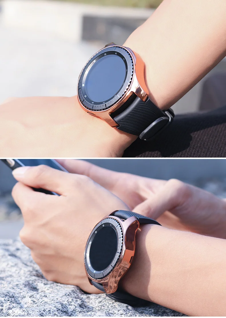 Gear S3 frontier чехол для samsung Galaxy Watch 46 мм 42 мм ремешок чехол Мягкий ТПУ покрытием все вокруг Защитный чехол рамка