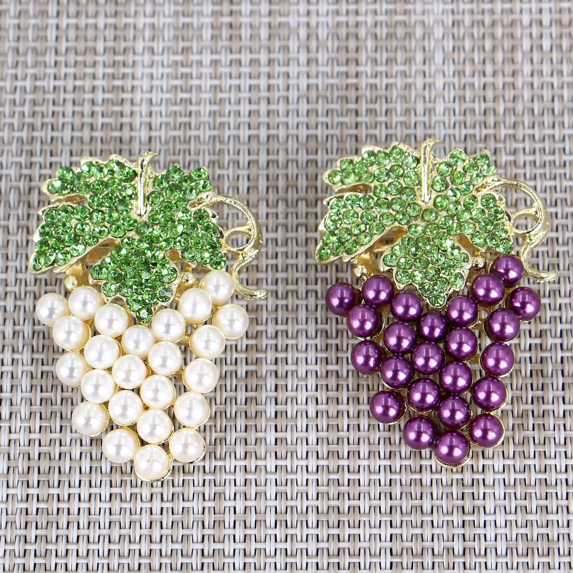 Фиолетовый виноградный жемчужный корсаж для женщин взрывной стиль модная брошь