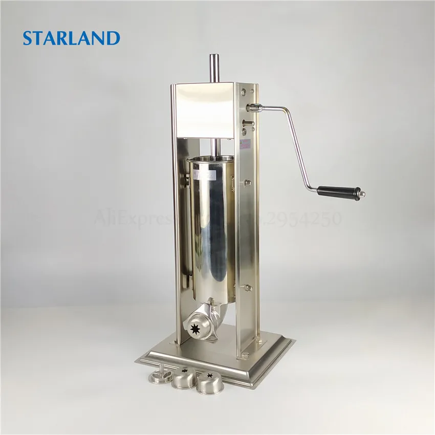 3L Spain Churros Making Machine Stainless Steel Sausage Stuffer Vertical Sausage Filler Meat Extruder Churro Molding Machine
