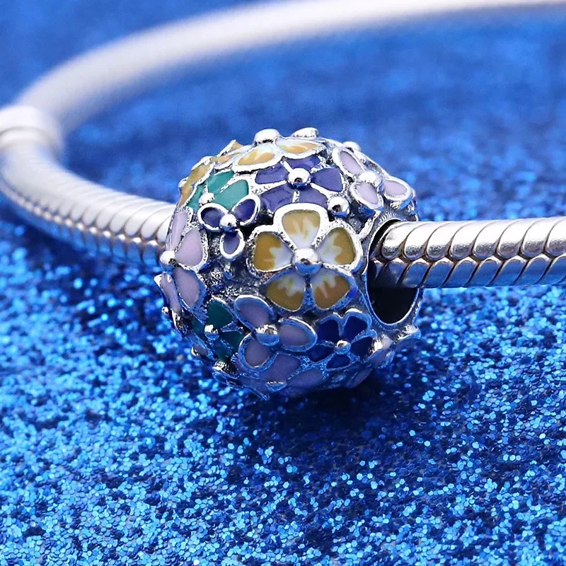 925 пробы серебряный браслет с Микки и Минни Simba и nala DIY, очаровательный браслет Pandora, ювелирное изделие