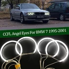 Высококачественный набор ангельские глазки CCFL, теплое белое кольцо с ореолом для BMW 7 серии E38 740i 740iL 750i 750iL 730d 740d 728i 95-01 Demon Eye