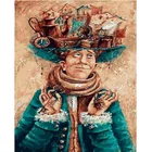 Бескаркасный конструктор сделай сам картины по номерам краски для Домашний Декор картина маслом гостиная 4050 Ман мечта