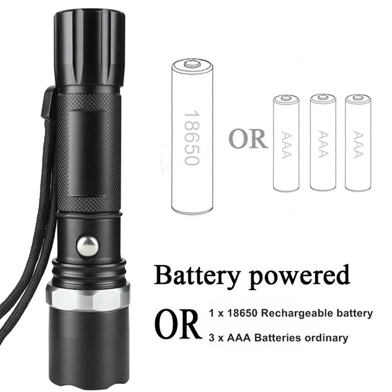 Litwod Z20 Powerbank Функция USB перезаряжаемый светодиодный фонарик XM-L T6 факел из