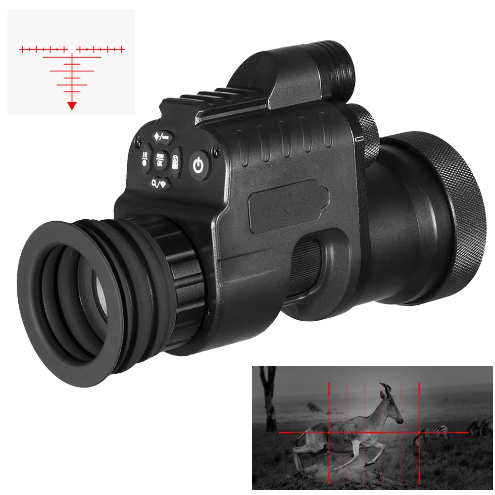 

WG760 Night Vision Optics Monocular For Riflescope w Wifi APP 200M NV Scope 850nm IR Sight Hunting Camera Trail Telescope