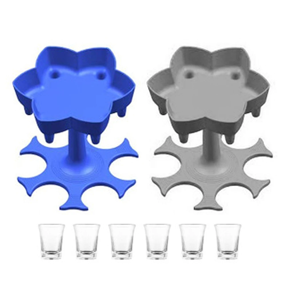 6 выстрел Стекло Диспенсер держатель вечерние Бар Винный напиток es шкаф