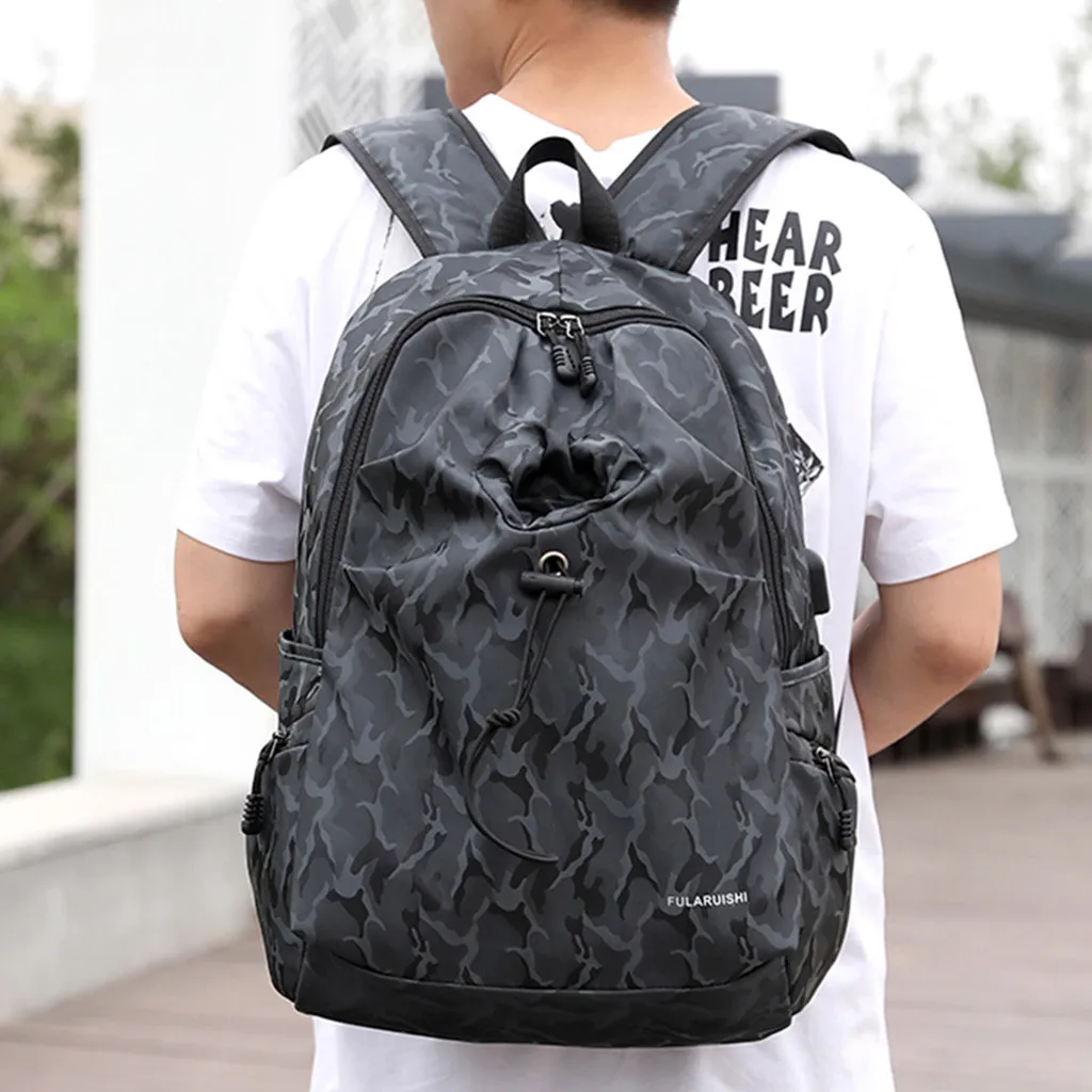 Aelicy мужской рюкзак для ноутбука камуфляж Mochila Escolar Водонепроницаемый Школьный рюкзак сумка для подросткового мальчика Оксфорд Дорожная сумка