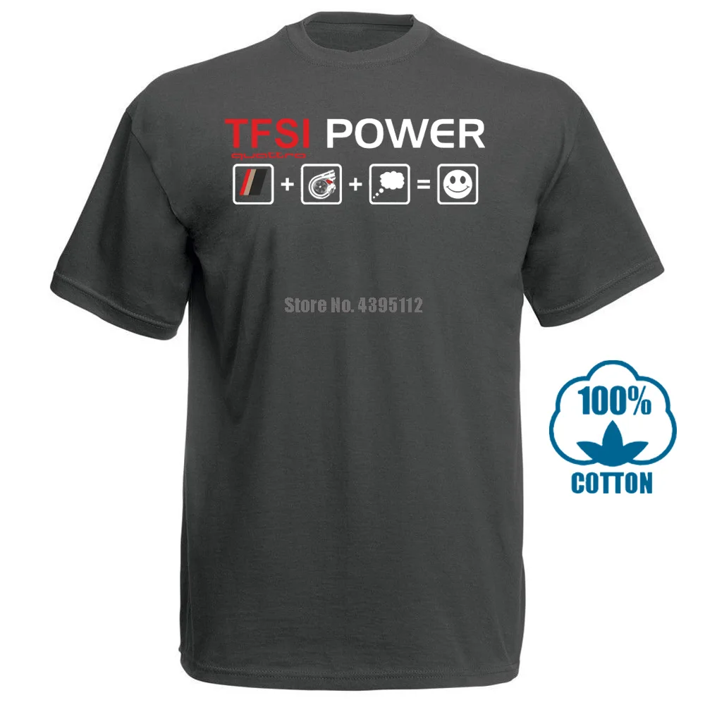 Горячая Распродажа модная Tfsi power S3 S4 S5 S6 S7 S8 S Rs Quattro Sline Fan футболка S 3Xl футболка - Цвет: Темно-серый