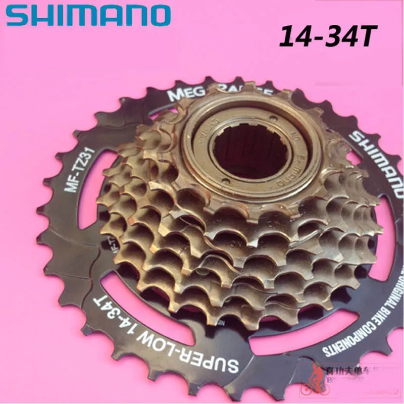 SHIMANO горный велосипед TZ31 маховик 7 скоростной позиционирование 14 34T MTB