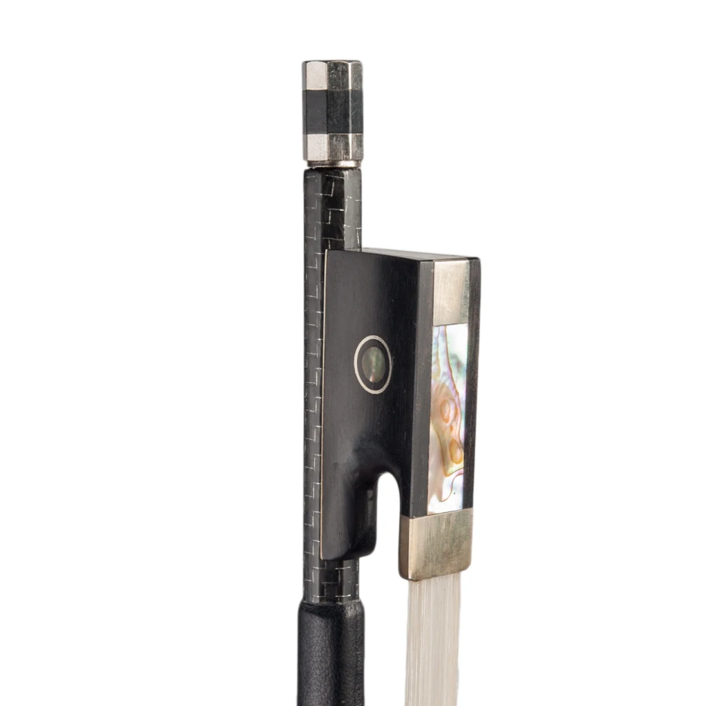 5 шт. углеродного волокна скрипки Лук 4/4 полный размер лук W/ Ebony Лягушка Парижские