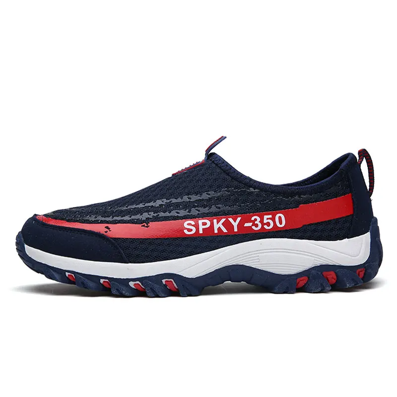 SUROM Летняя мужская обувь для бега Мужская сетчатая Воздухопроницаемый