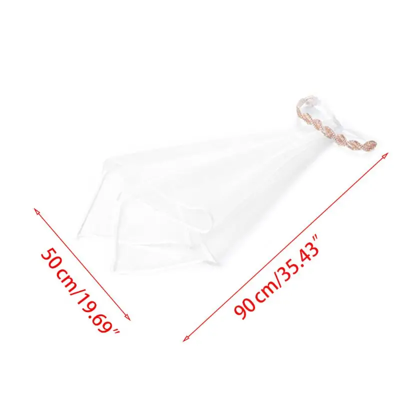 

Women Wedding Party Veil Charm Lady Bridal Veils Bride Shower Gifts E15E