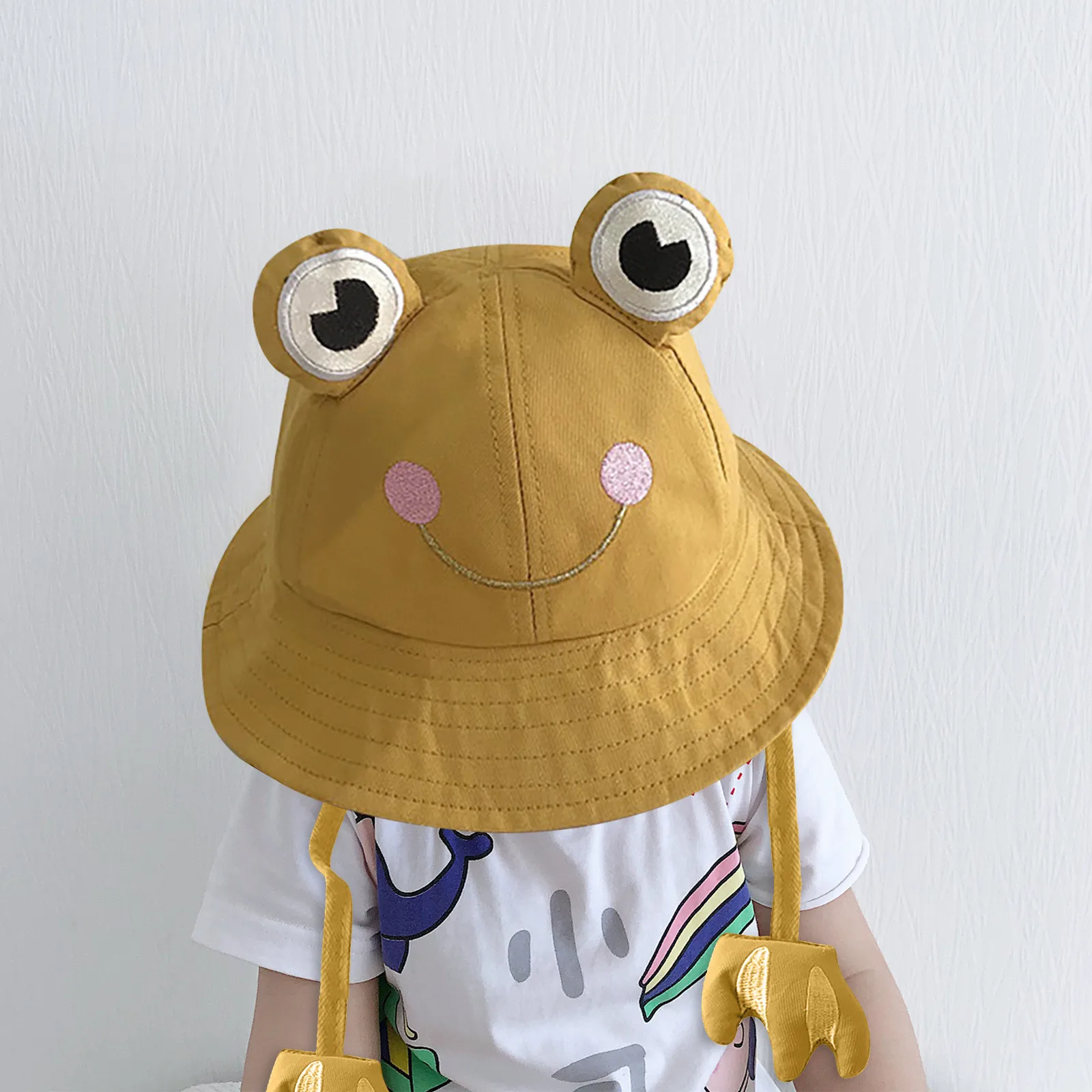 

Boys And Girls Summer Sunscreen Cap Sunscreen Cap Fisherman'S Cap Cute cartoon pattern with ears Summer Fashion Fishing Cap