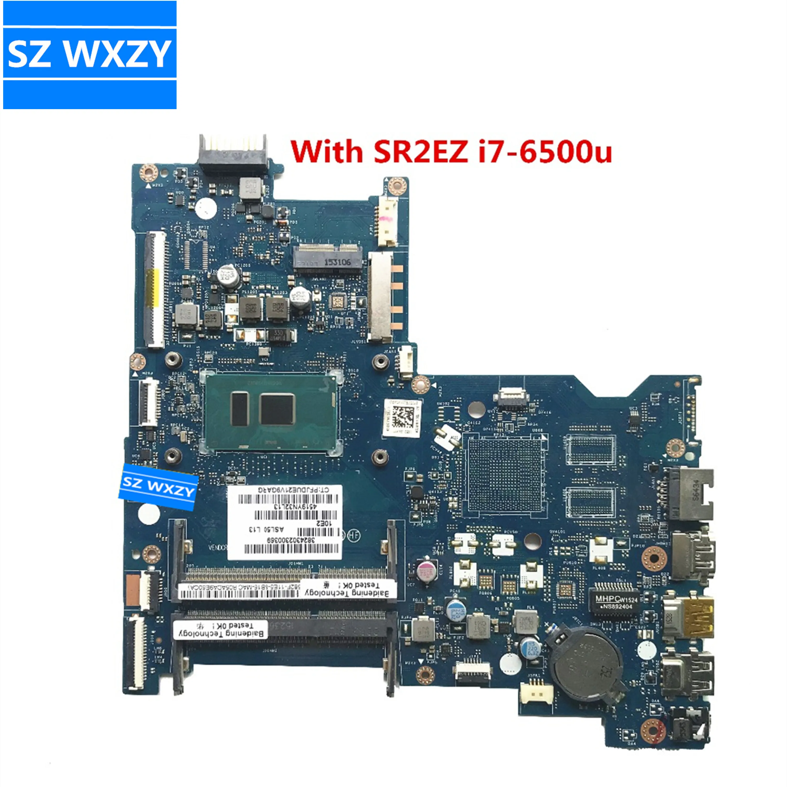 Материнская плата для ноутбука HP 15-AC Series 828185-001 828307-001 ASL50 LA-C921P с процессором SR2EZ