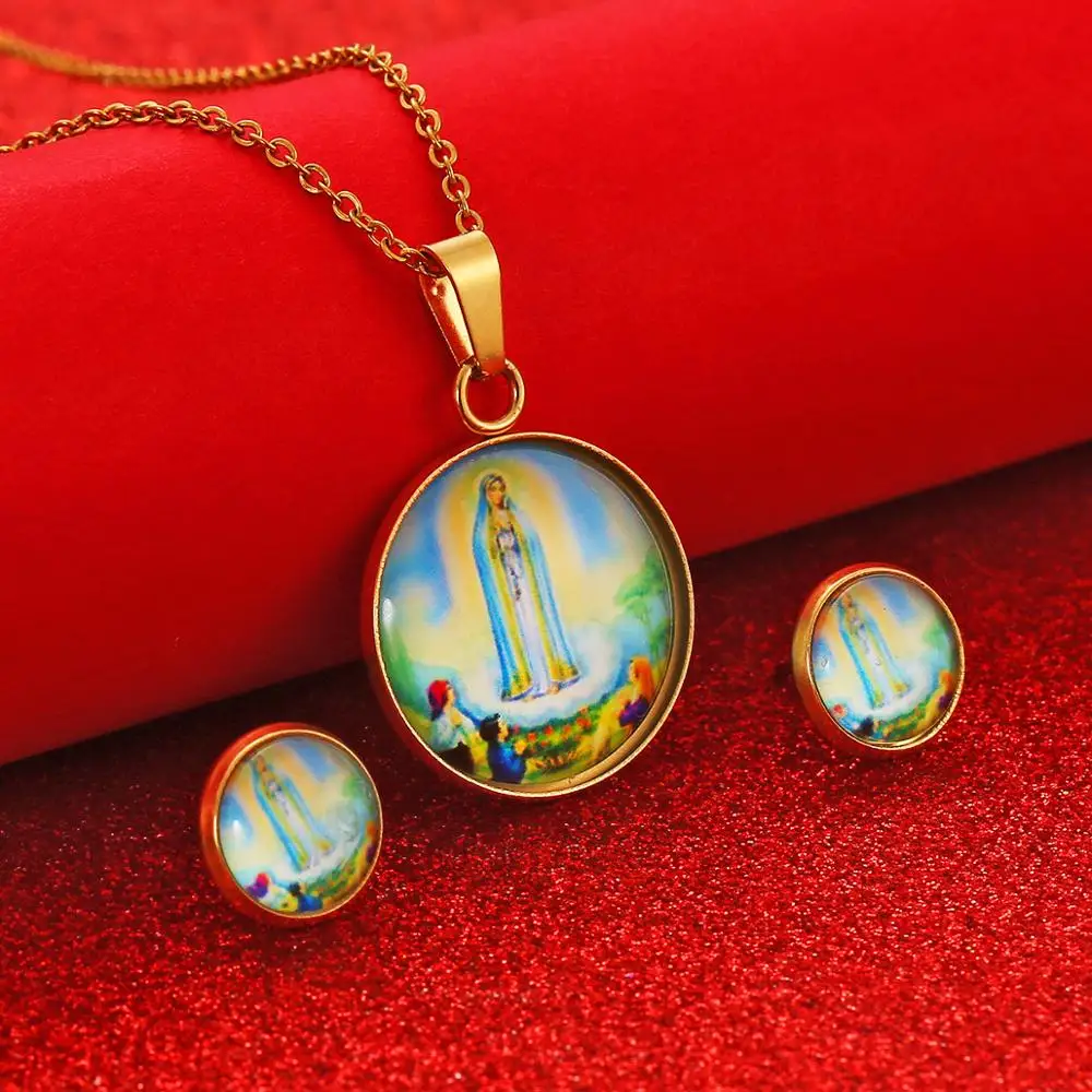 Женская цепочка с подвеской Дева Мария|Ювелирные наборы| |