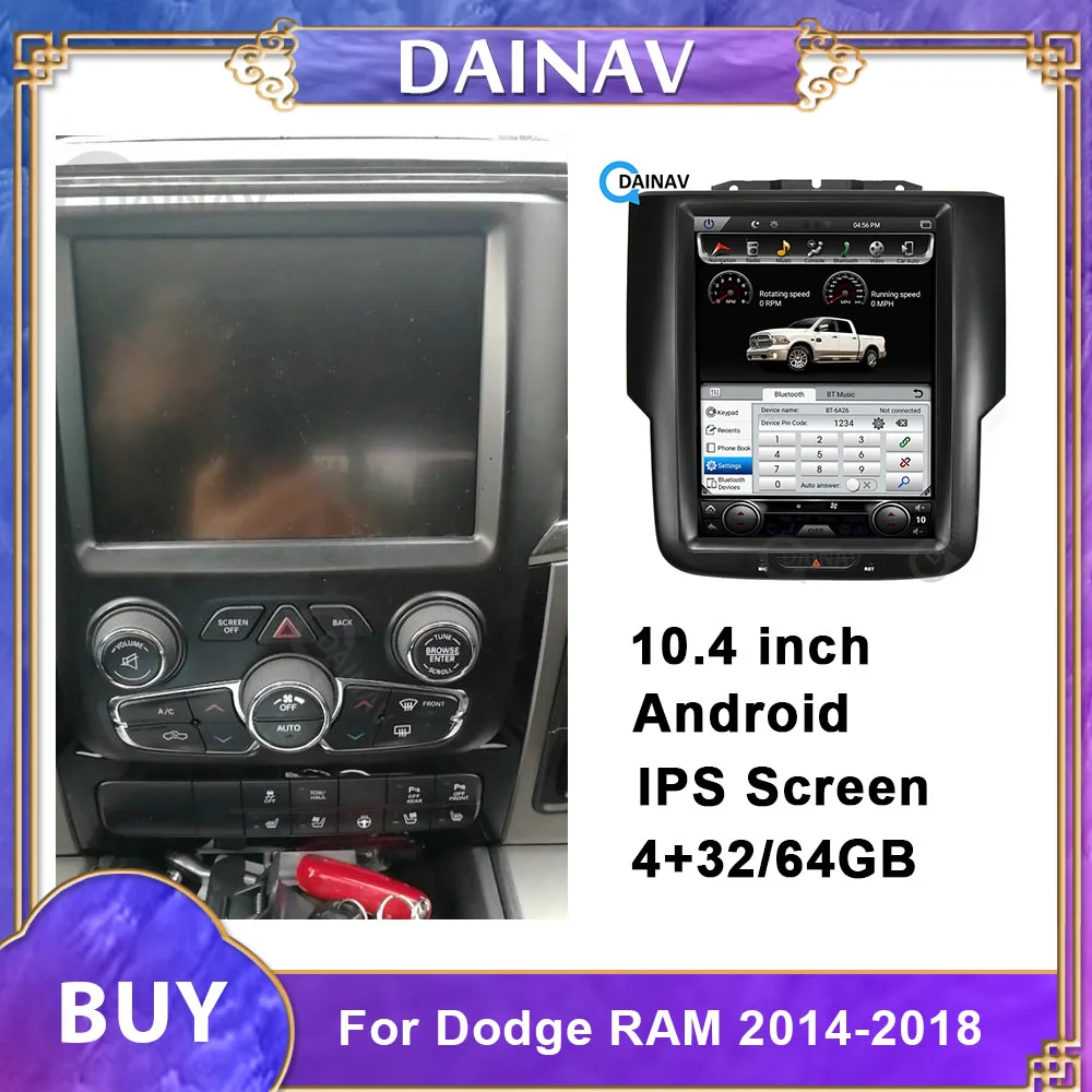 

Автомобильный GPS-навигатор 2 din с вертикальным экраном Android для Dodge ram 1500 sport 2014, автомобильный мультимедийный плеер, автомобильное радио, магнитофон