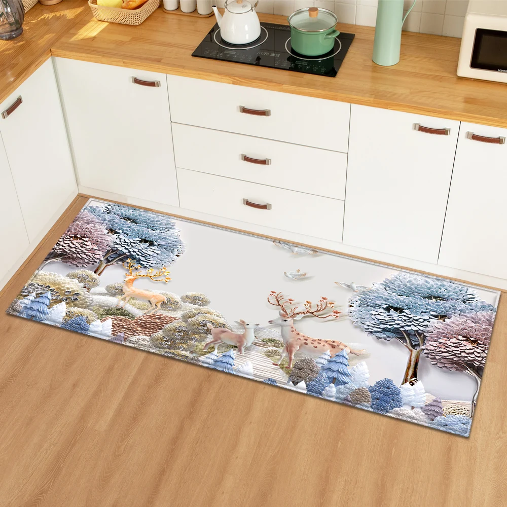 Скандинавский прямоугольный кухонный коврик входная дверь гостиная спальня