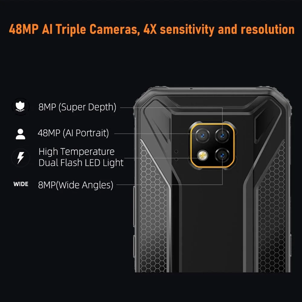 DOOGEE-tel&eacute;fono inteligente S95 Pro, Smartphone con 8GB y 256GB, Helio P90, ocho n&uacute;cleos, c&aacute;mara Triple ia de 48MP, Bater&iacute;a grande de 5150mAh, pantalla FHD de 6,3 pulgadas-4