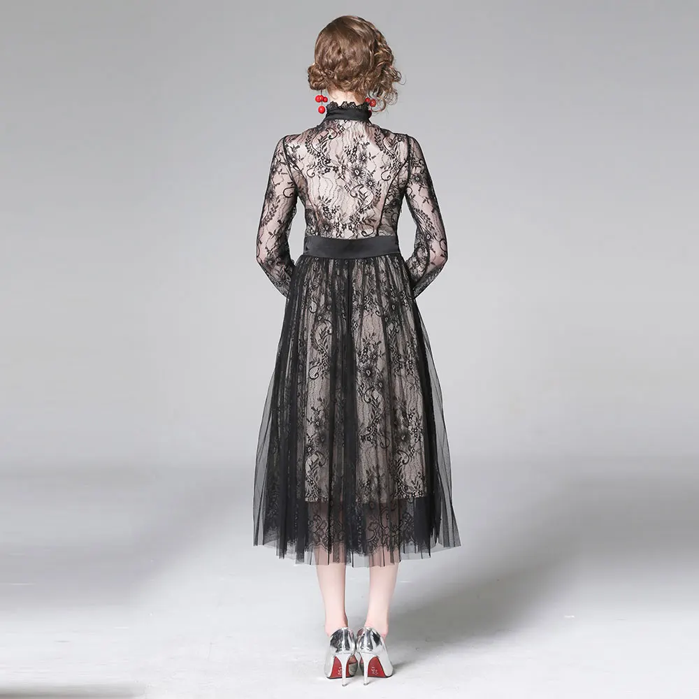 Женские Элегантные вечерние платья в английском стиле Осеннее модное винтажное