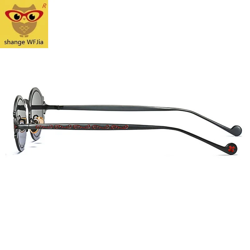 Женские солнцезащитные очки в стиле ретро брендовые дизайнерские панк с резным