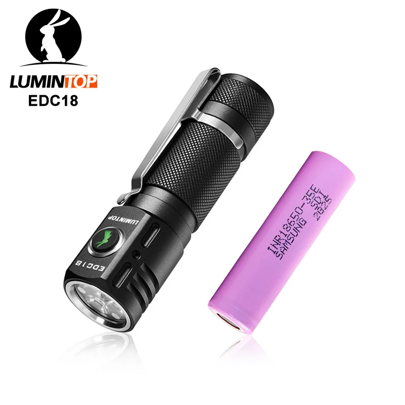 Светодиодный фонарик Lumintop EDC18 с тройным аккумулятором 18650 боковой переключатель