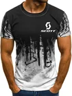 2020 Брендовые мужские футболки с принтом Скотта sport Fun, Классическая Летняя Повседневная футболка, одежда, спортивные топы