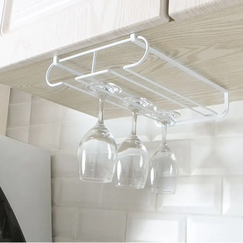 Железное красное вино стеклянная рамка с перевернутой головой Подвесная