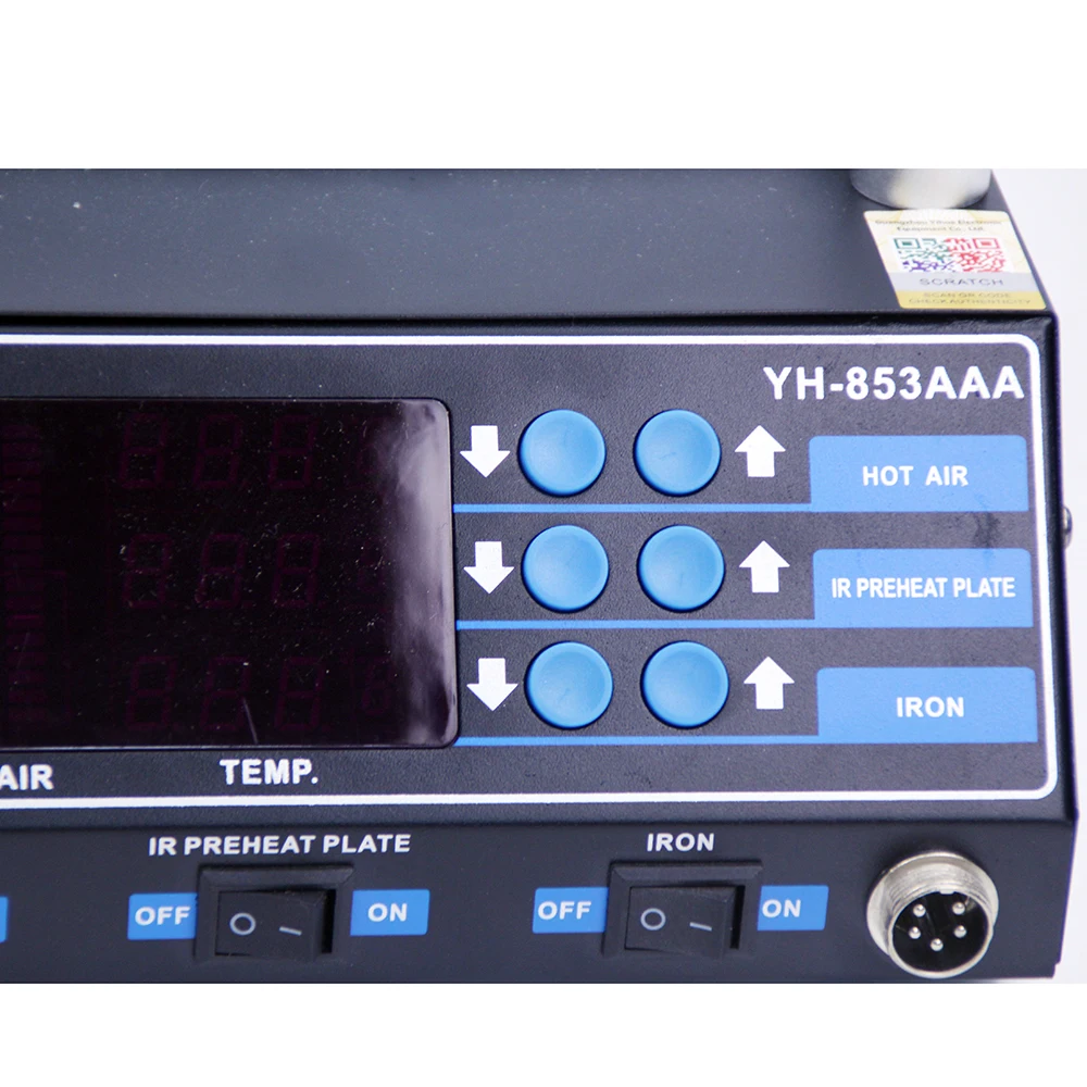 YIHUA 853AAA станция предварительного нагрева PCB подогреватель паяльная станция BGA паяльная станция Сварка тепловой пушкой станция 1350 Вт