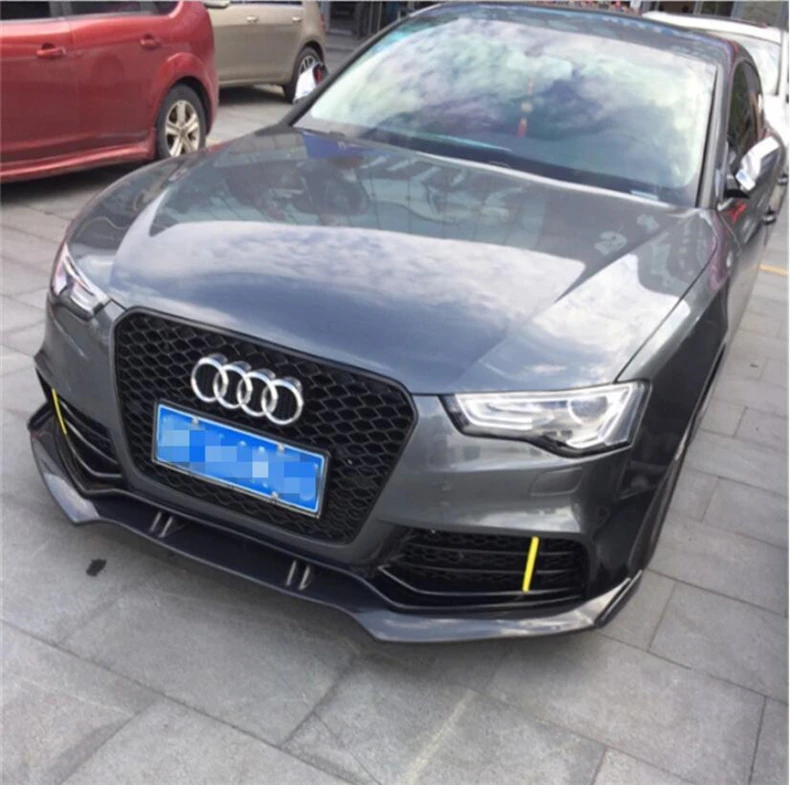 Высококачественный передний и задний диффузор из углеродного волокна для Audi A5 S5