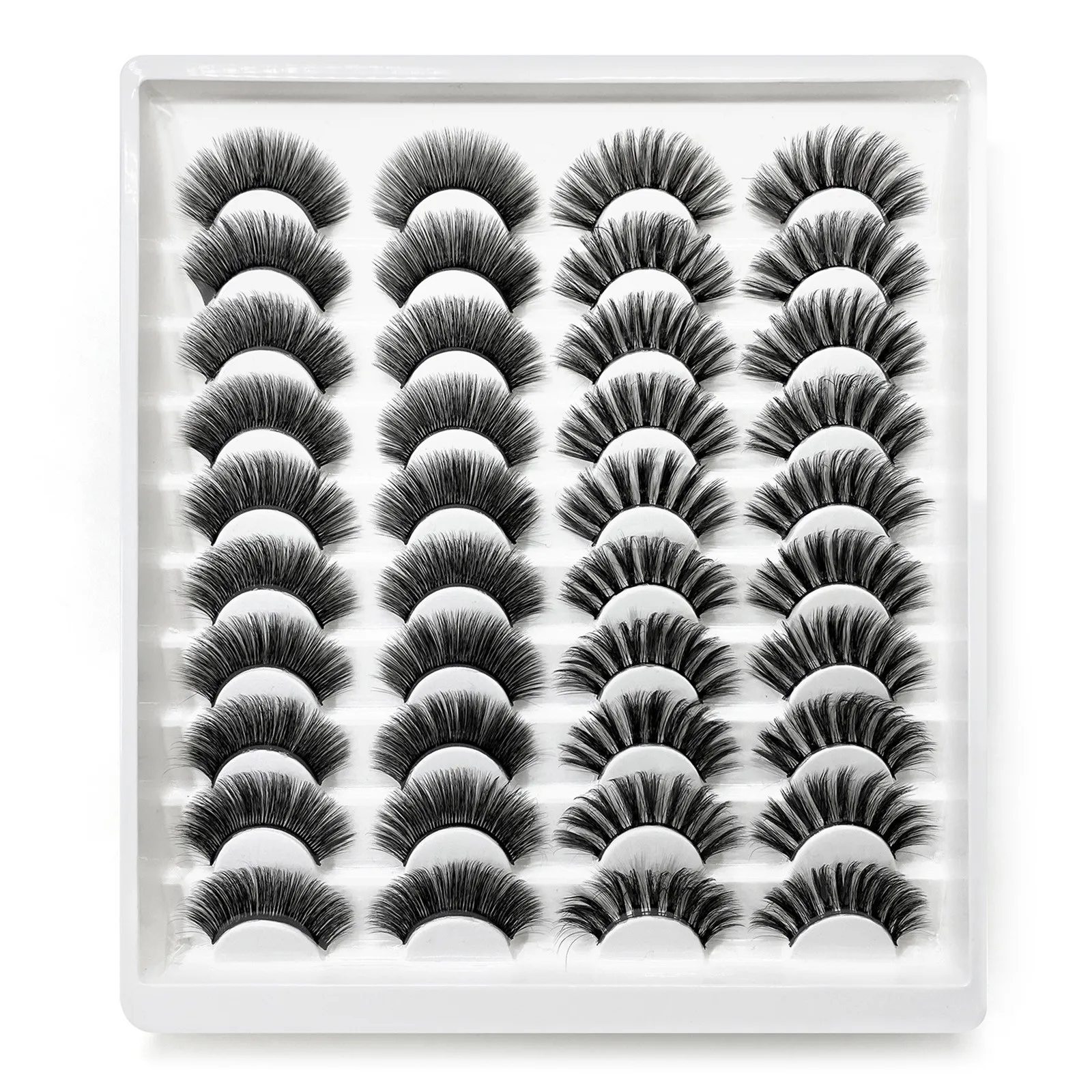 

False Eyelashes 40 Pair 3d False Eye Lashes Wispy Cross Extension Eyelashes Set False Eyelashes Thick Eyelashes Fake Lash #4